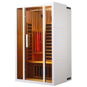 Platzsparende Ziehharmonika-Sauna für zwei Personen, groß oder klein