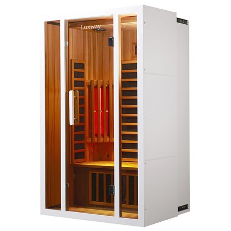 Platzsparende Ziehharmonika-Sauna für zwei Personen, groß oder klein