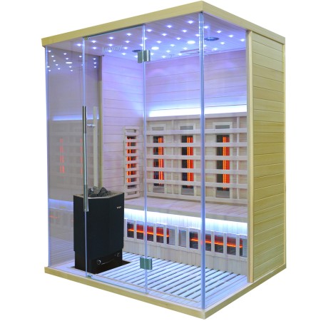 Moderne Infrarotsauna - optional mit traditionellen Saunaaggregat