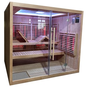 Eine perfekte Sauna in modernem Design mit Tylö-Ofen