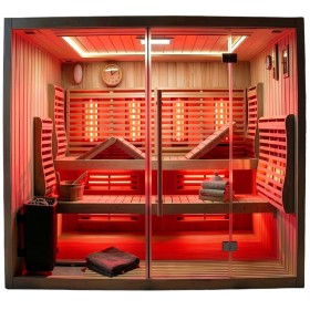 Eine perfekte Sauna in modernem Design mit Tylö-Ofen