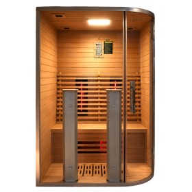 Exklusive IR-Sauna mit seitlichem Einstieg + ergonomischer Rückenlehne