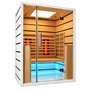 Infrarotsauna Select 2 Personen - Energieeffizient sauna - ABC Vollspektrum Infrarotstrahler Tiefenwärme + Carbon Strahlers