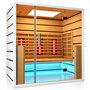Infrarotsauna Select für 3 Personen - Energieeffizient sauna- A++ ABC Vollspektrum Infrarotstrahler, Tiefenwärme