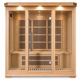 Infrarotsauna Delfi für 4 Personen - Energieeffizient sauna - Carbon Strahlers- A++