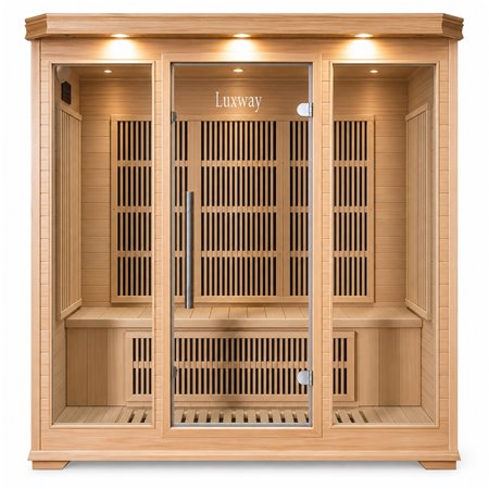 Infrarotsauna Delfi für 4 Personen - Energieeffizient sauna - Carbon Strahlers- A++
