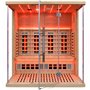 Kombisauna 3 Personen - Energieeffizient sauna - ABC Vollspektrum Infrarotstrahler - Tiefenwärme