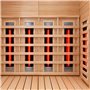 Kombisauna 3 Personen - Energieeffizient sauna - ABC Vollspektrum Infrarotstrahler - Tiefenwärme