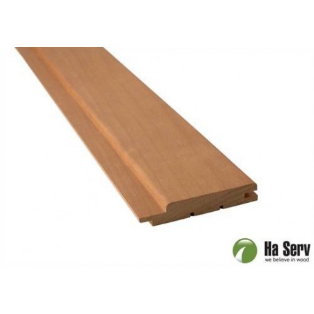 Wärmebehandeltes ASP 15x90 Saunapaneel aus wärmebehandeltem Espenholz. 15x90mm Länge: 1,8 m, 6 Stück Länge: 1,8 m, 6 Stück