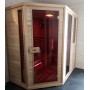 Sauna Relax Lux Linke Zederholz - Energieeffizient sauna - ABC Vollspektrum Infrarotstrahler + Carbon Strahlers
