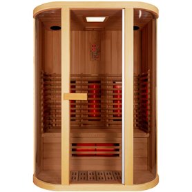 Infrarot sauna Sundream Lux - Energieeffizient sauna - ABC Vollspektrum Infrarotstrahler Tiefenwärme + Carbon Strahlers