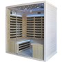 Infrarot sauna Glossy weiß glasiert-4 - Energieeffizient sauna - Carbon Strahlers- A++